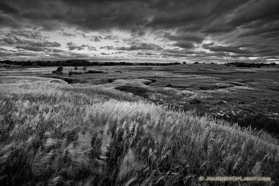 Twilight descends on the Little Salt Fork Marsh near Raymond, Nebraska. - Nebraska Photography