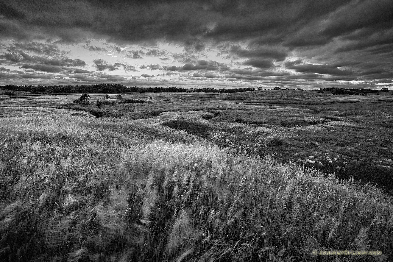 Twilight descends on the Little Salt Fork Marsh near Raymond, Nebraska. - Nebraska Picture