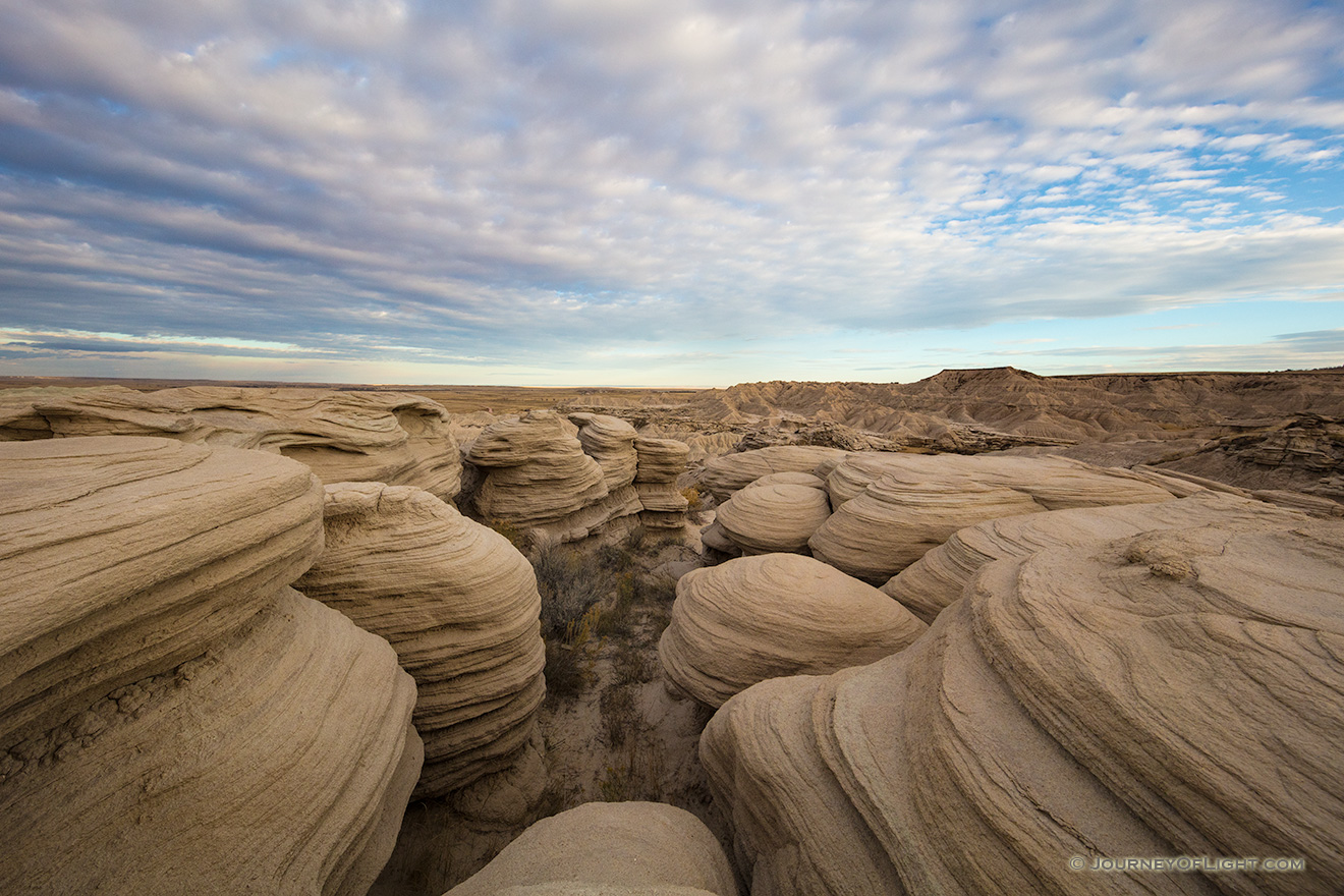 Scenic landscape Nebraska photograph of the badlands Toadstool Geologic Park in western Nebraska. - Nebraska Picture