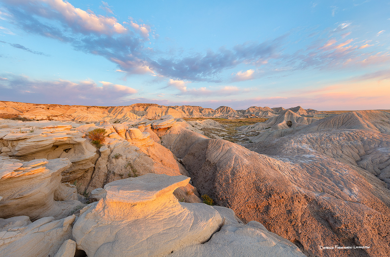 A scenic landscape photograph of the badlands Toadstool Geologic Park in western Nebraska. - Nebraska Picture
