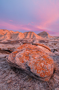 Landscape photograph of Toadstool Geologic Park in western Nebraska at sunrise with beautiful clouds. - Nebraska Photograph