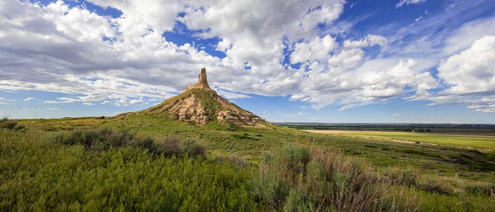 Chimney Rock on a Beautiful Spring Afternoon