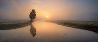 On a foggy morning I enjoyed this sunrise on the Gibbons River, the quiet, rhythmic trickling of the water the only sound. - Wyoming Landscape Photograph