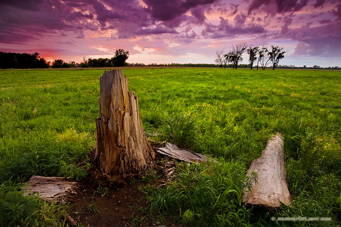 During the muggy summer, I photographed this storm rolling through the prairie at Boyer Chute National Wildlife Refuge in Nebraska. - Boyer Chute Picture