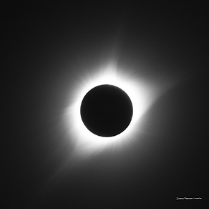 This is one of nature's most awe-inspiring shows, the total solar eclipse.  Totality captured over Agate Fossil Beds National Monument in Northwestern Nebraska on a clear, beautiful day.  Also known as the Eclipse of the Century. - Nebraska Nature Photograph
