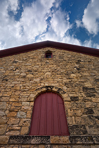 In 1874 the Elijah Filley barn was built near Filley, Nebraska.  This is the state's oldest limestone barn. - Nebraska Photograph