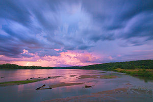 In late summer I photographed this storm storm raging over the Platte River in Eastern Nebraska near South Bend. - Nebraska Photograph