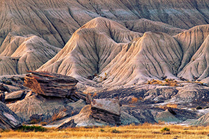 The last light of day touches the unique formations at Toadstool Geologic Park in western Nebraska. - Nebraska Photograph