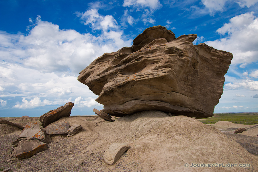 A large 'Toadstool' found in the otherwordly Toadstool Geologic Park in northwestern Nebraska. - Toadstool Geologic Park Photography