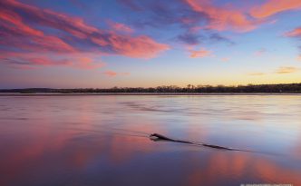 Platte River Valley Autumn Sunset