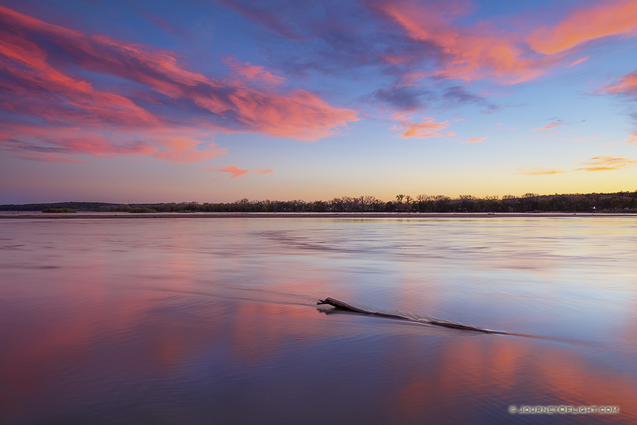 Platte River Valley Autumn Sunset