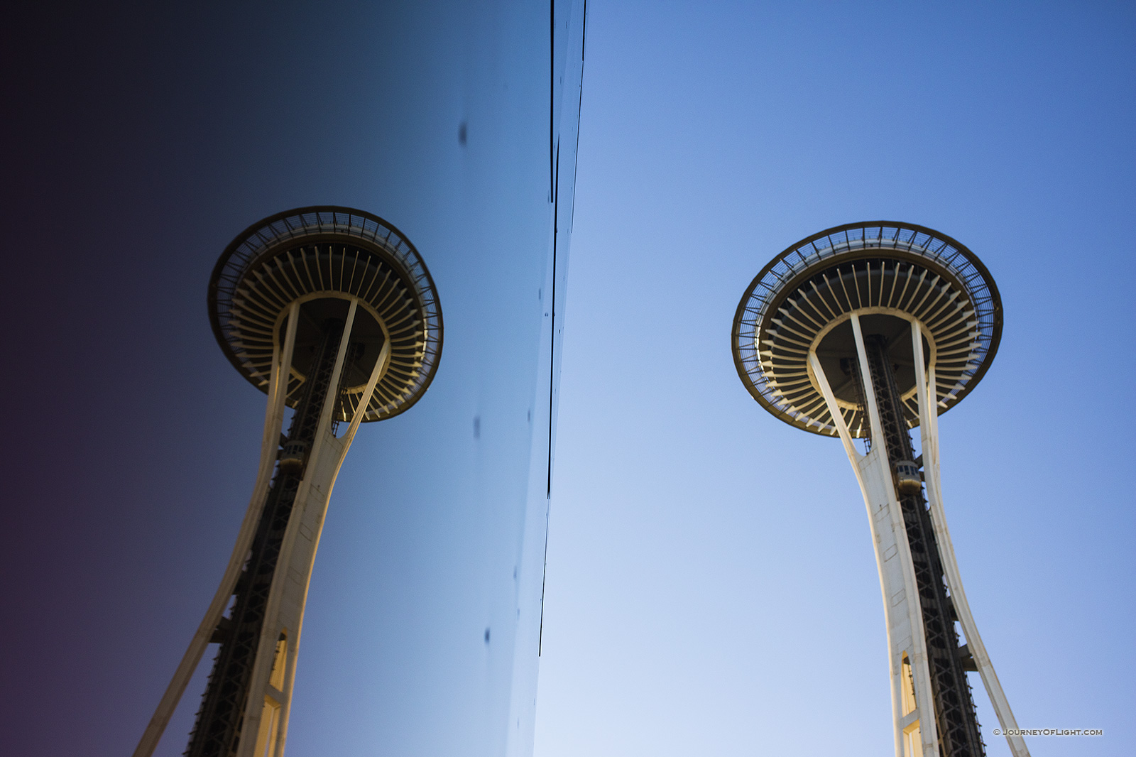 Space Needle Reflected in the EMP Museum