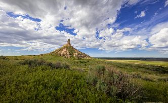Chimney Rock on a Beautiful Spring Afternoon