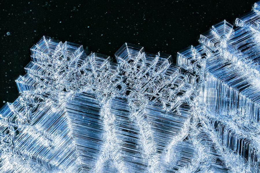 On a frigid winter day crystals form on Lake Wehrspann at Chalco Hills Recreation Area in eastern Nebraska. - Nebraska Photography
