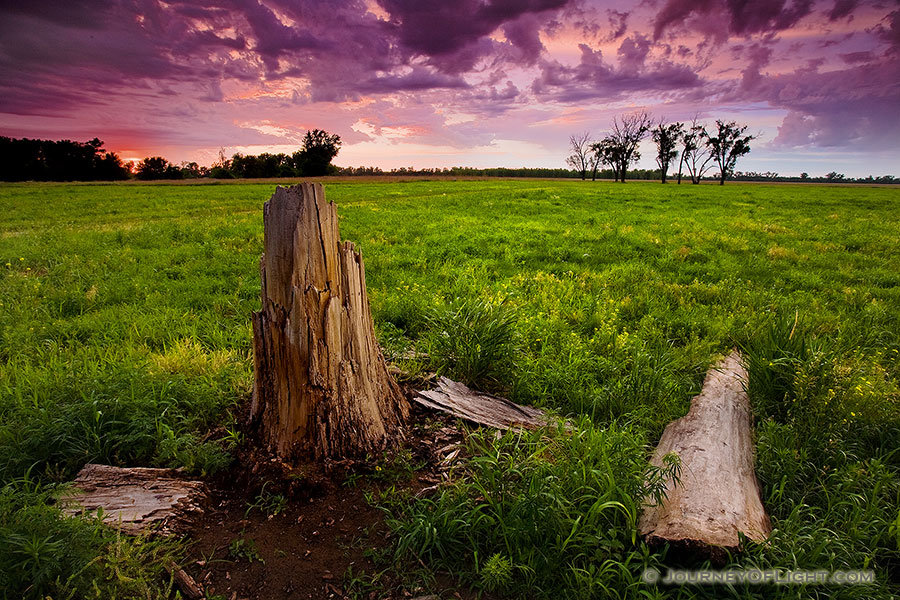 During the muggy summer, I photographed this storm rolling through the prairie at Boyer Chute National Wildlife Refuge in Nebraska. - Boyer Chute Photography