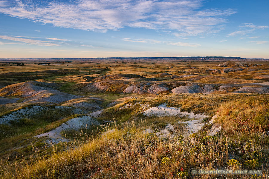 Morning comes and the sun shines across the grasslands of the Oglala National Grassland. - Nebraska Photography