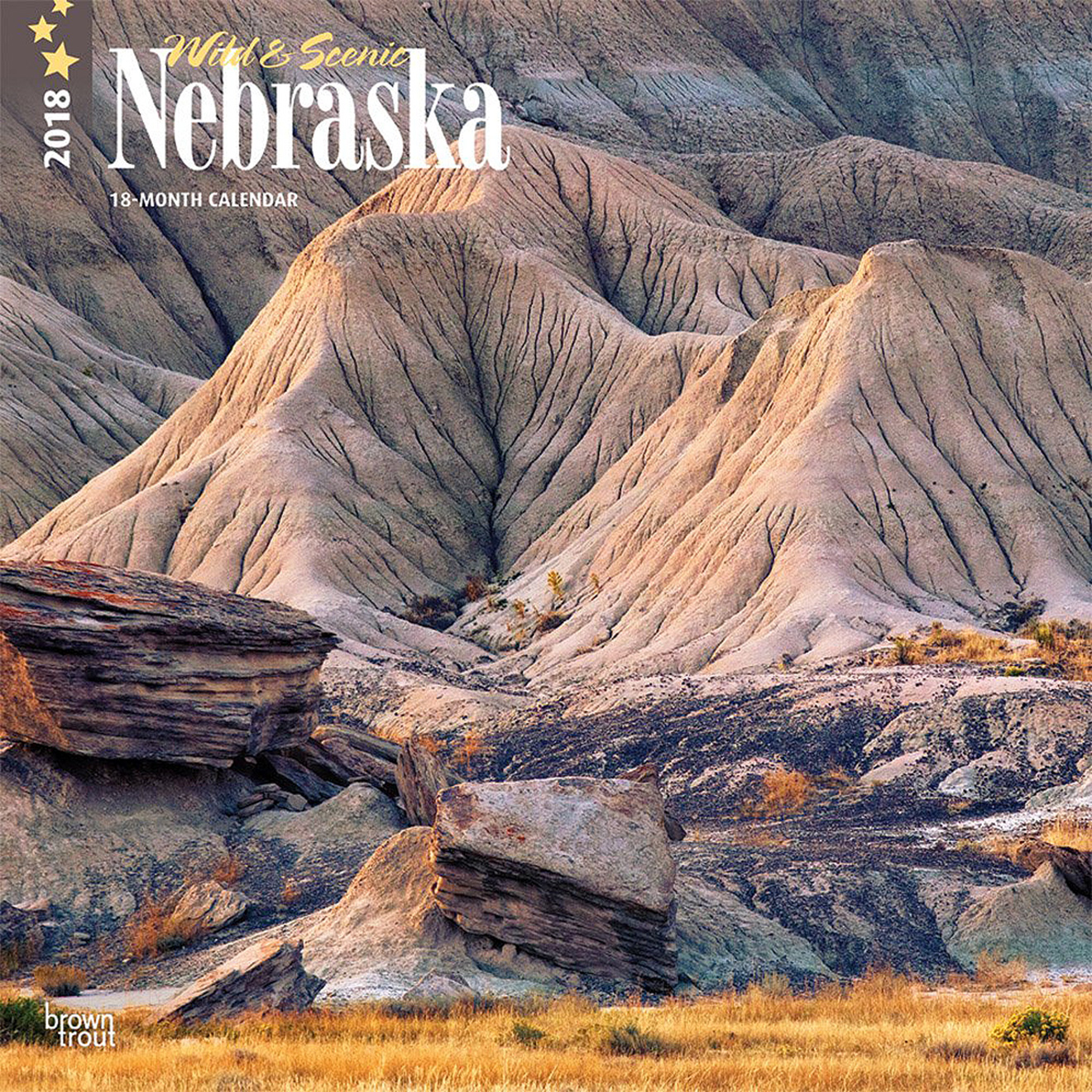 2018 Nebraska Calendar by Brown Trout.  Sold in Amazon, Retail Stores, and Calendar Club.  Contributed 6 Photographs Including Cover. -  Picture