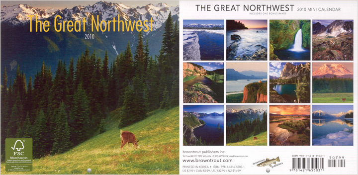 2010 Great Northwest Mini Calendar - Brown Trout.  Contributed 5 photographs. -  Picture